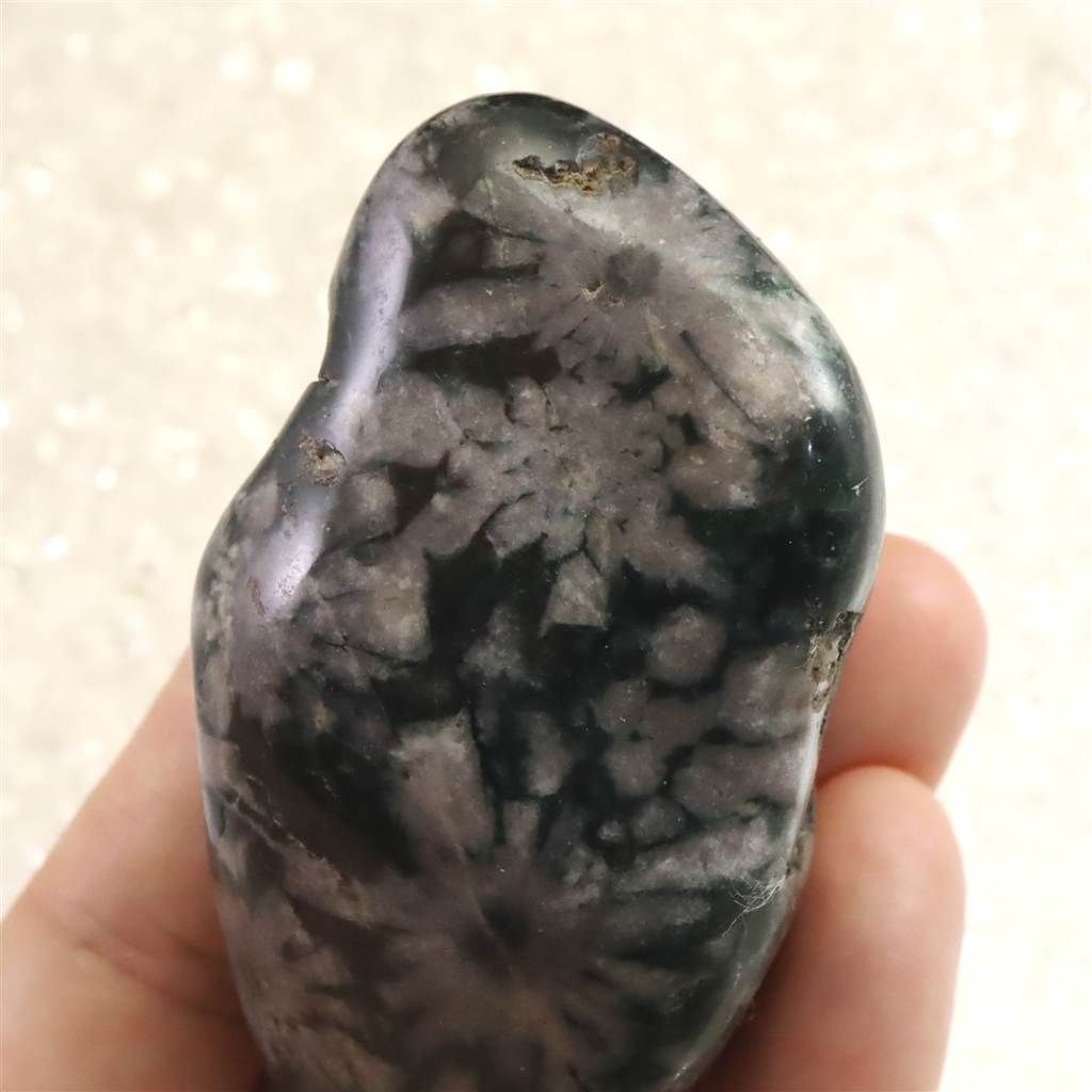 岐阜県根尾谷産 菊花石 101.2g 【榎本通商39050】 - メルカリ