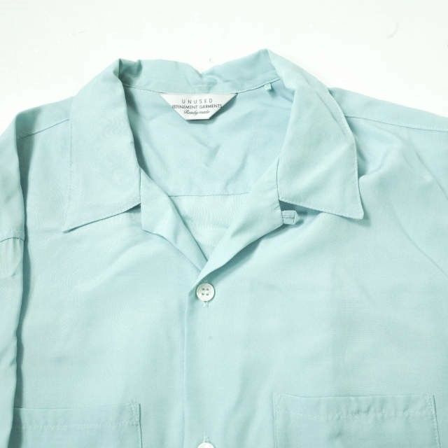 UNUSED アンユーズド 17SS 日本製 open collar shirt レーヨンシルク