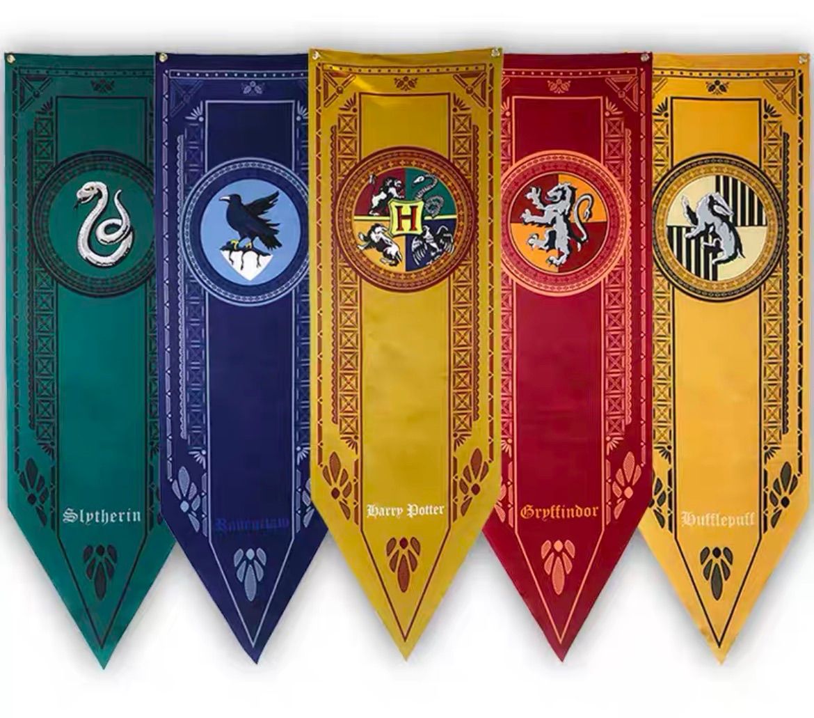 ハリーポッター ホグワーツ クラス紋章 掛け軸 旗 垂れ幕 インテリア