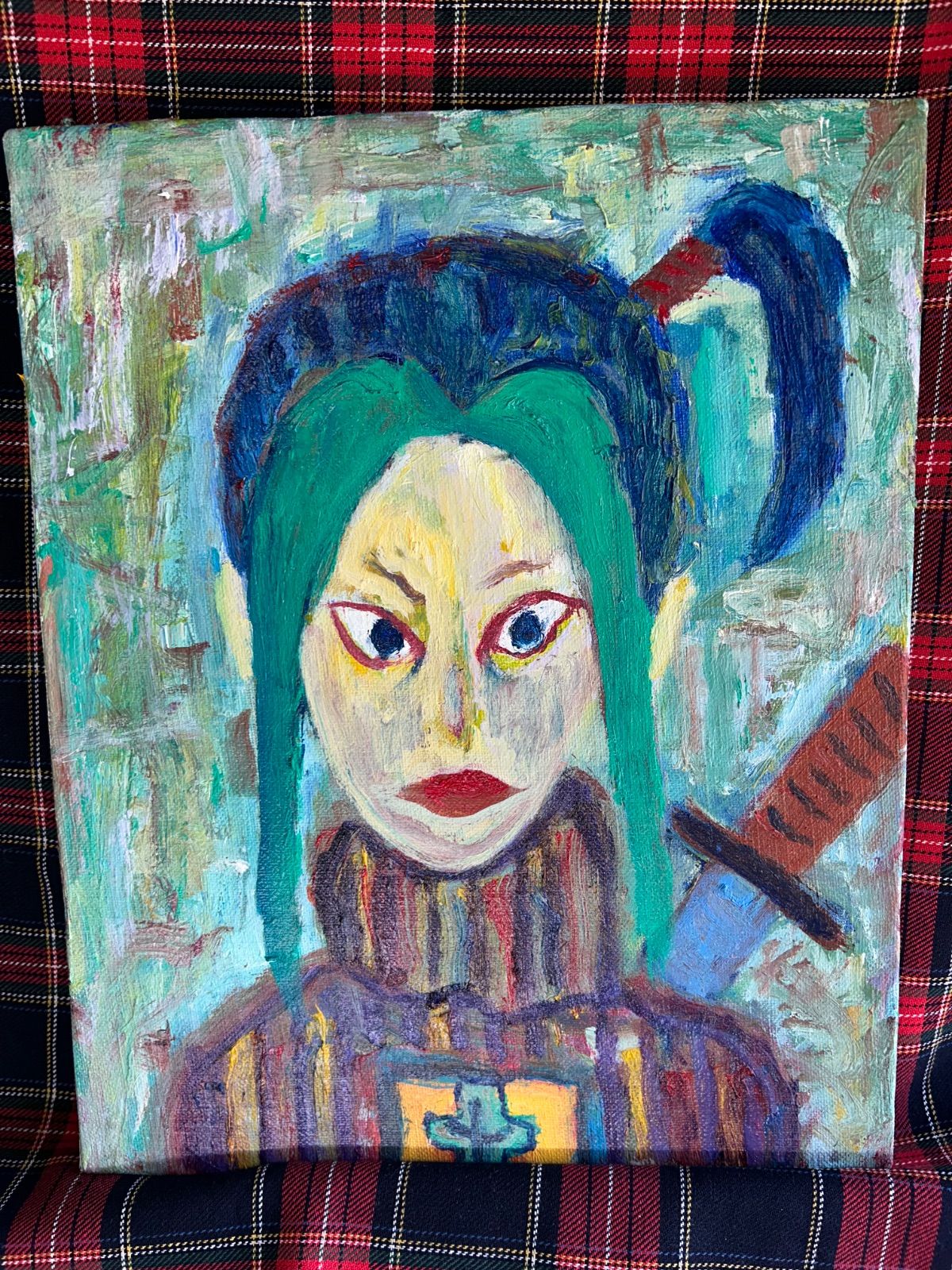 タイトル キリシタン天草四郎 油絵 油彩画 現代アート 現代美術 イラスト コンテンポラリーアート アウトサイダーアート