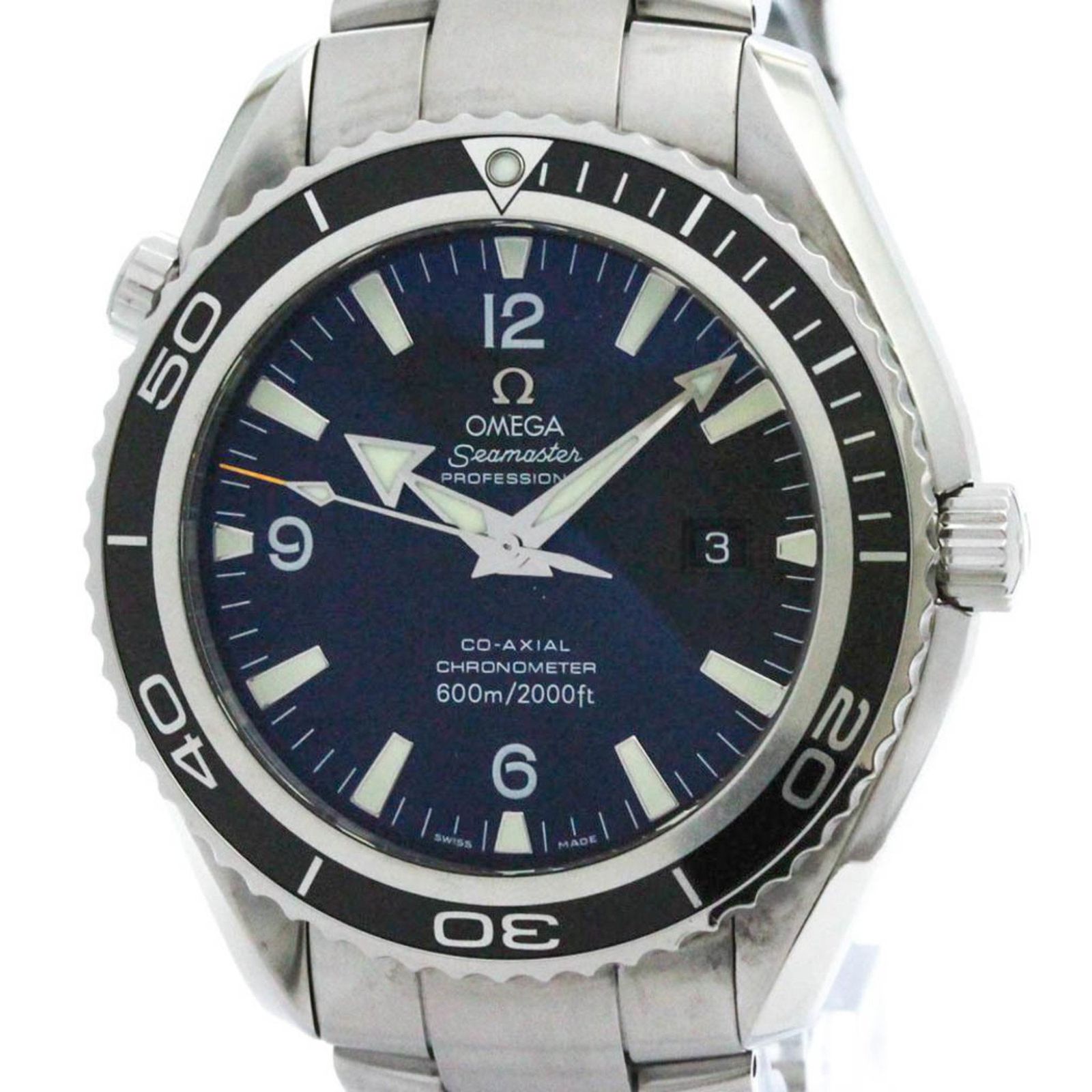 オメガ OMEGA シーマスター プラネットオーシャン コーアクシャル 600M ステンレススチール 自動巻き メンズ 時計 2200.50 外装仕上げ済み