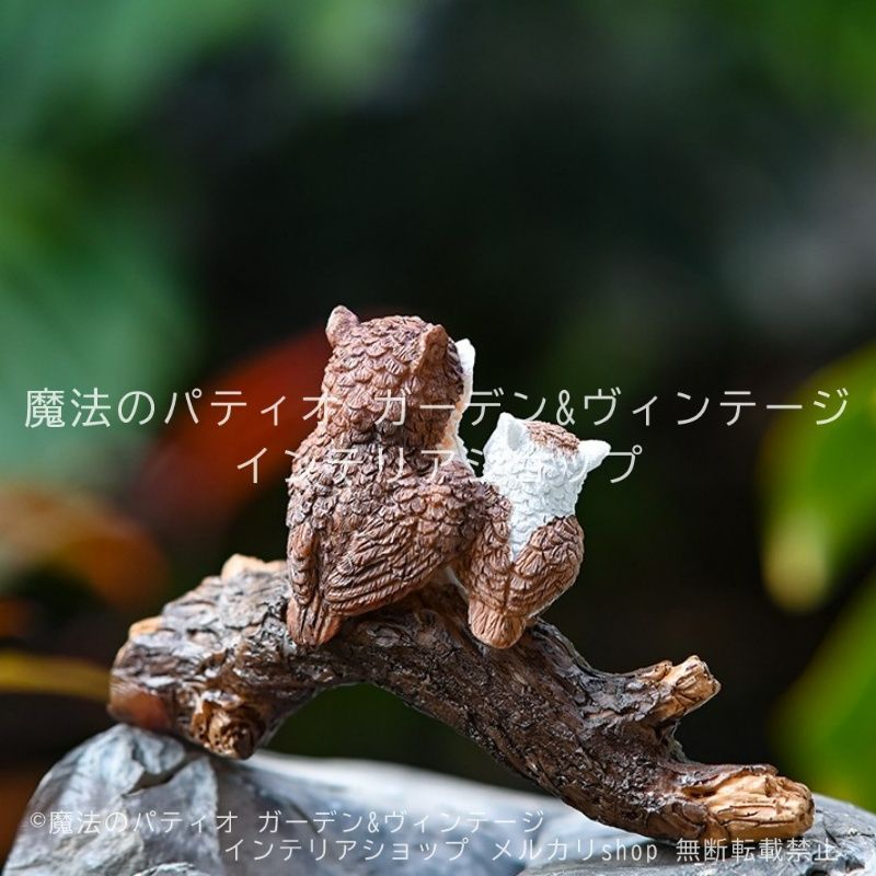 どんぐりと葉っぱ3点セット セメントオブジェハンドメイドガーデニング