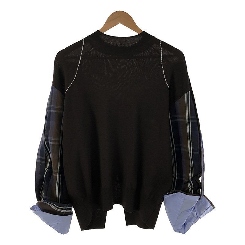 IRENE / アイレネ | Roll UP Sleeve Knit ロールアップスリーブニット | 36 | ブラウン | レディース IRENE / アイレネ | Roll UP Sleeve Knit ロールアップスリーブニット