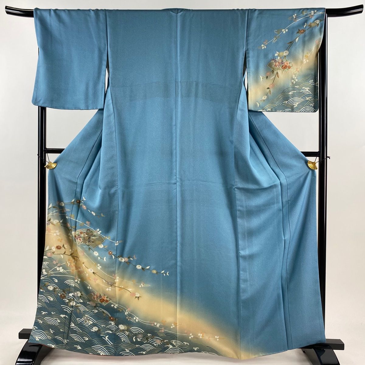 【新品未使用・仕立上・正絹】訪問着－３＜作家物・鈴乃屋誂＞丈１６５㎝　裄６７ｃｍ 0ac246bd889e71913d00a54bce9ba4