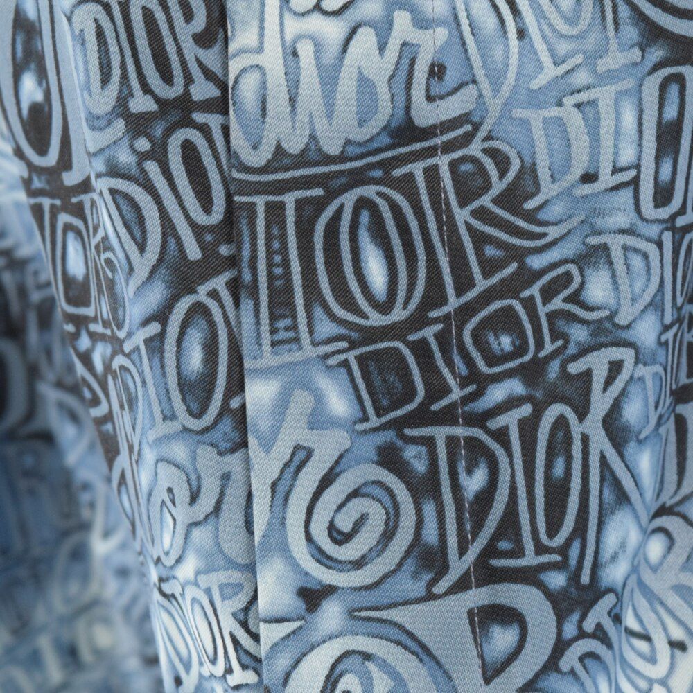 DIOR (ディオール) 20AW SHAWN STUSSY ビスコース混ロゴ総柄半袖
