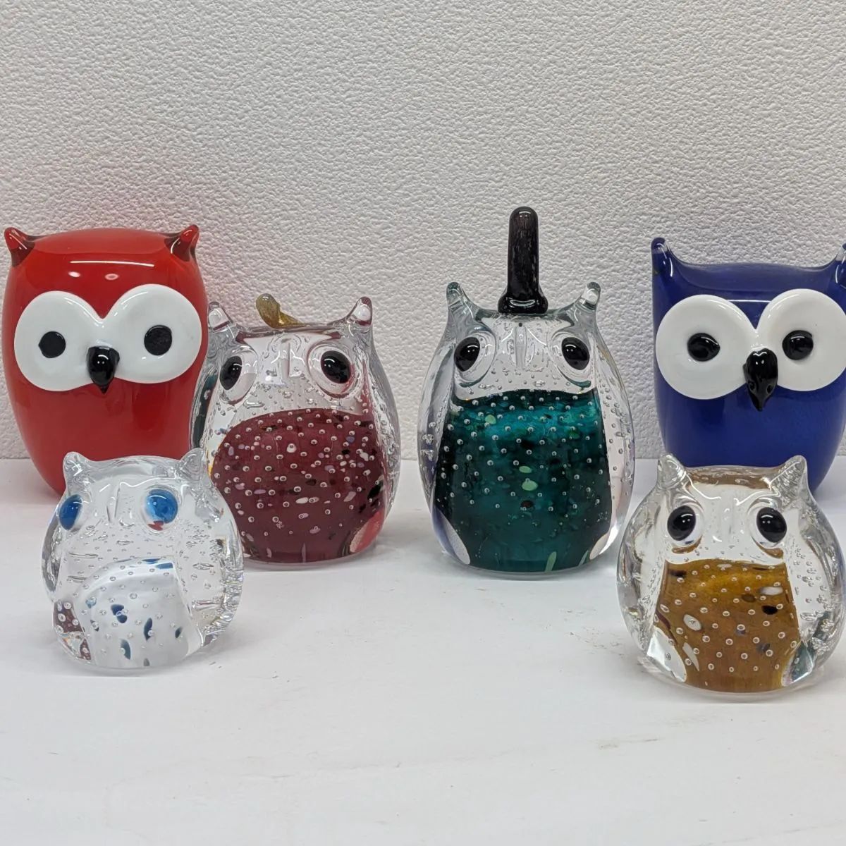 フクロウ 梟 ふくろう ガラス細工 硝子細工