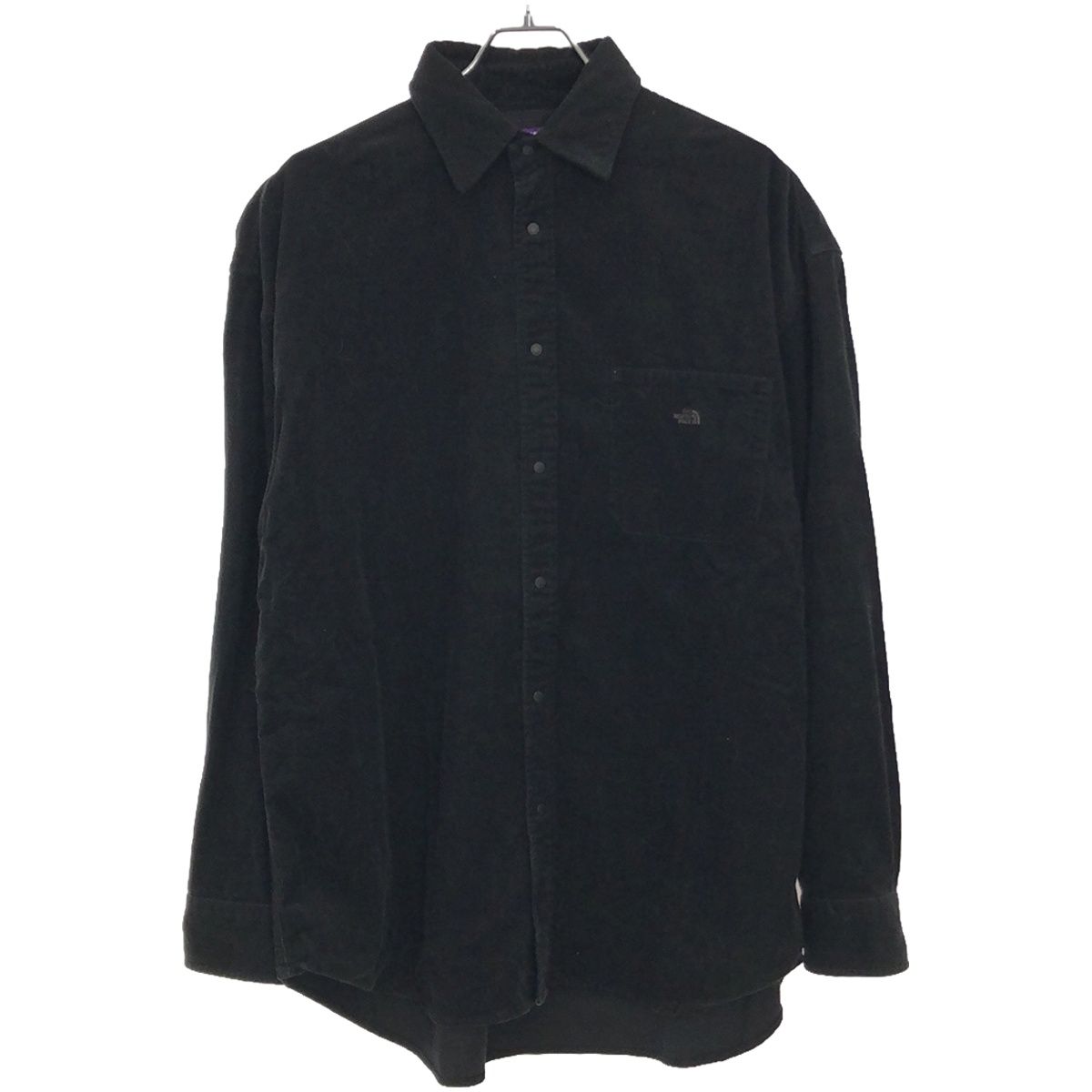 THE NORTH FACE PURPLE LABEL ザ ノースフェイス パープルレーベル Organic Cotton Corduroy Big Shirt コーデュロイシャツ NT3074N ブラック M