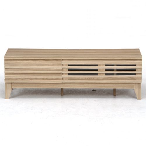 引出し付 TVボード ナチュラル 幅120cm テレビ台 テレビボード ローボード 1人暮らし ワンルーム MARWIL-DEMENAGEMENTS_CH