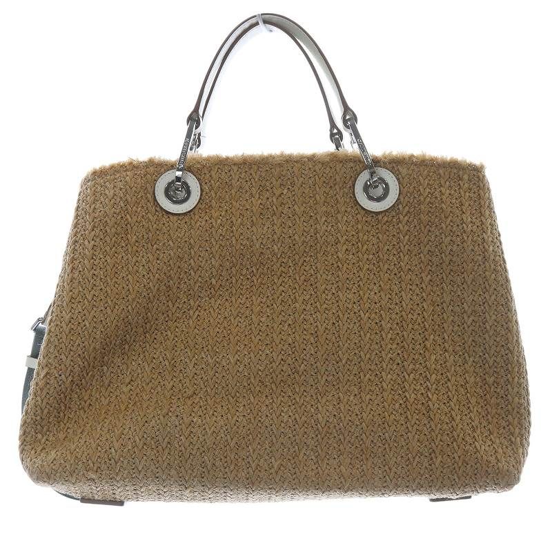 エンポリオアルマーニ ラフィアトートバッグ エンポリオアルマーニ