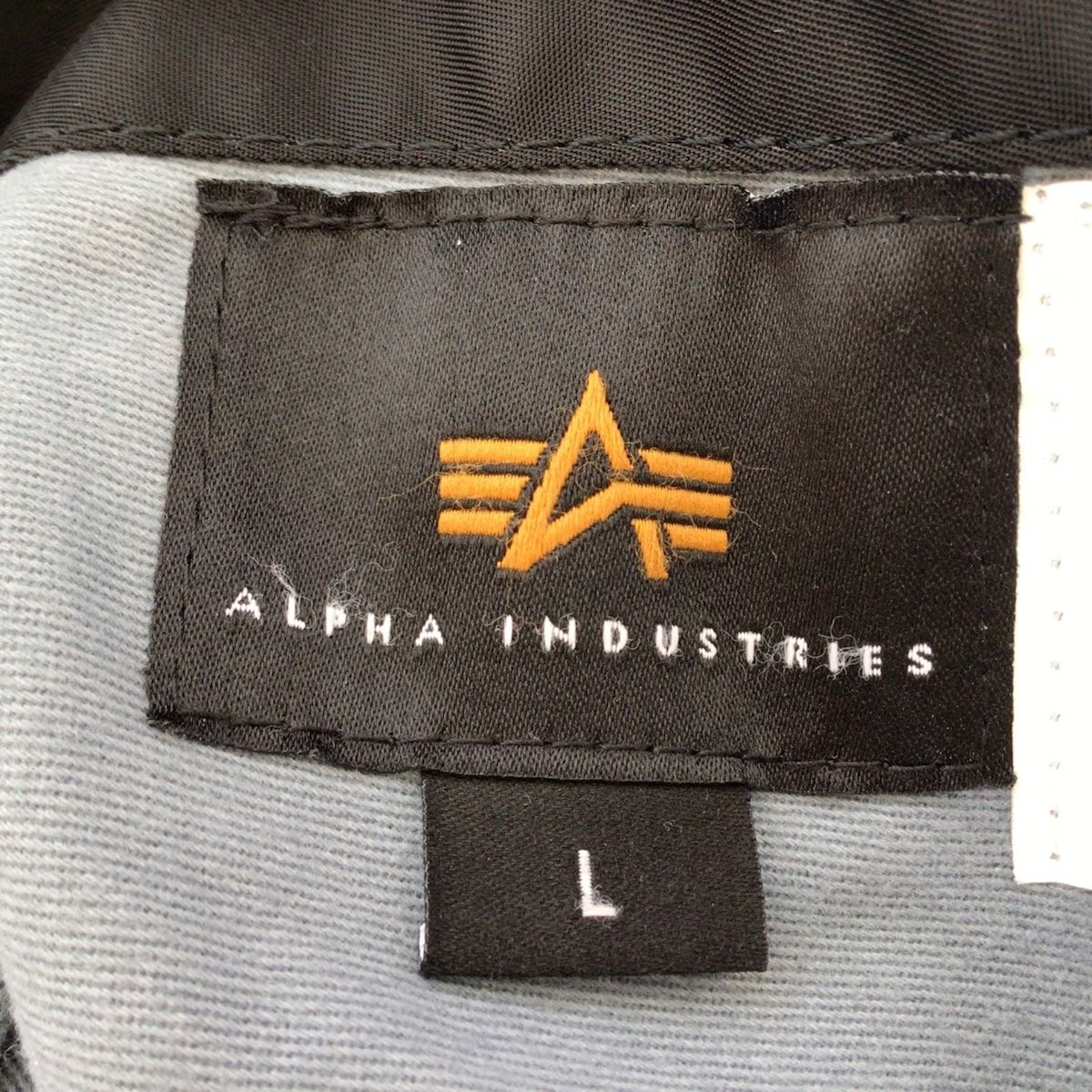 ALPHA INDUSTRIES(アルファ) ブルゾン サイズL メンズ 黒 リバーシブル/MA-1/RVCAコラボ/冬物