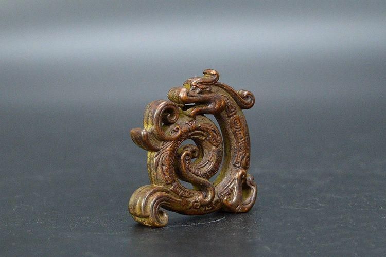 銅 細工 竜牌 竜香挿 線香炉 装飾品 工芸品 置物 - メルカリ