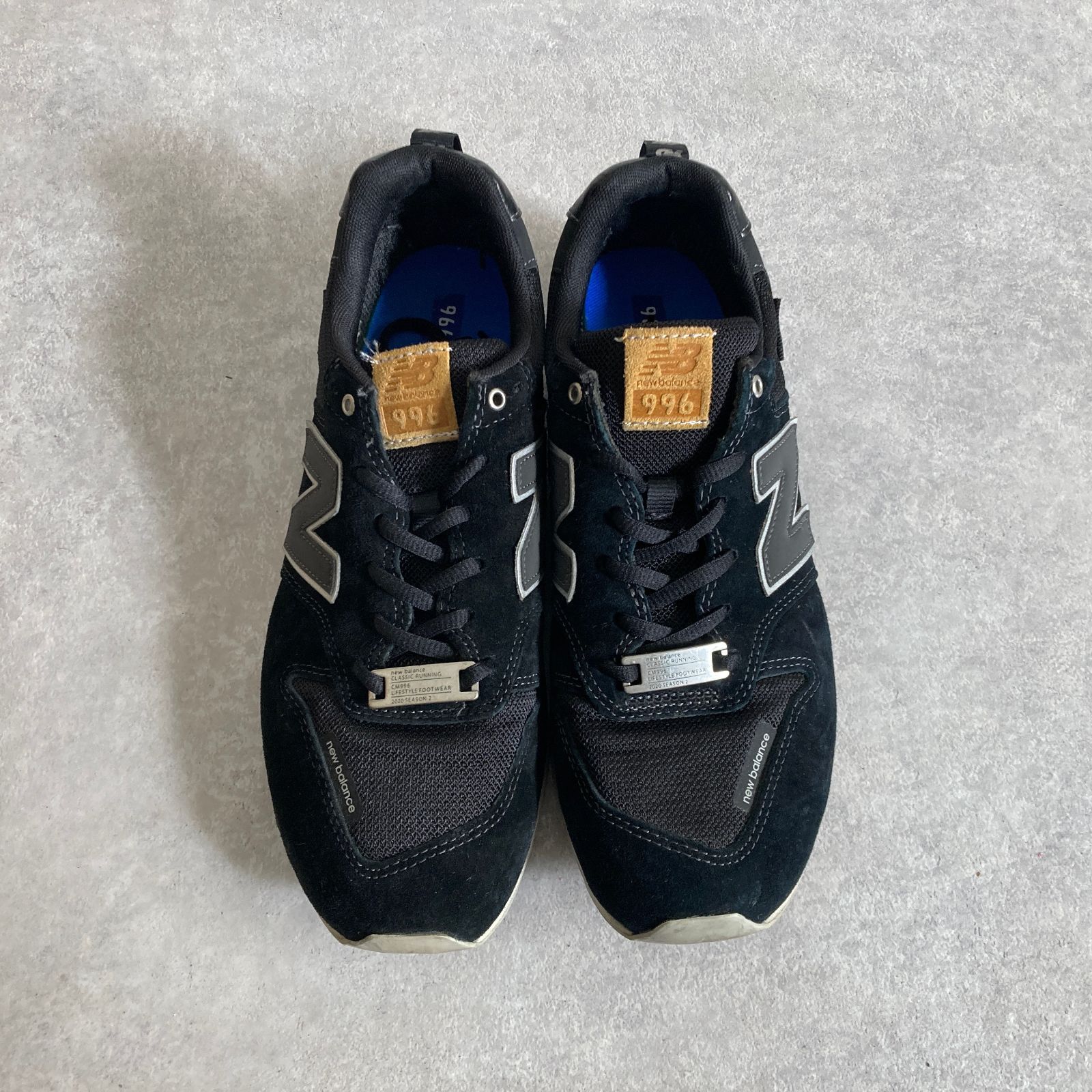 New Balance CM996 NE CORDURA採用 スニーカー ブラック ホワイト 