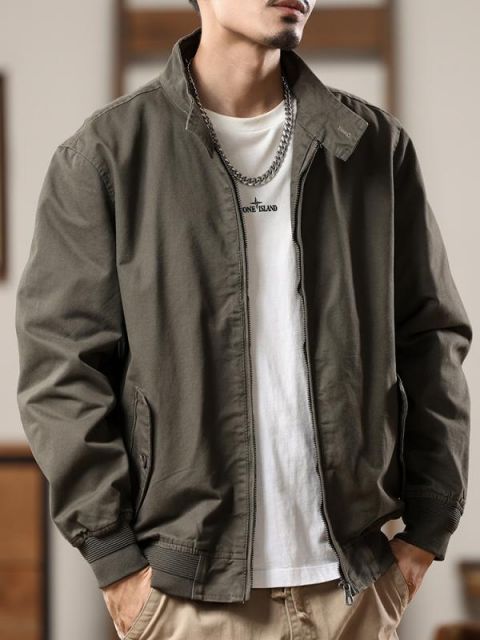 種類21：D：2XL/アーミーグリーン 春 コーデ メンズ 服 シンプル