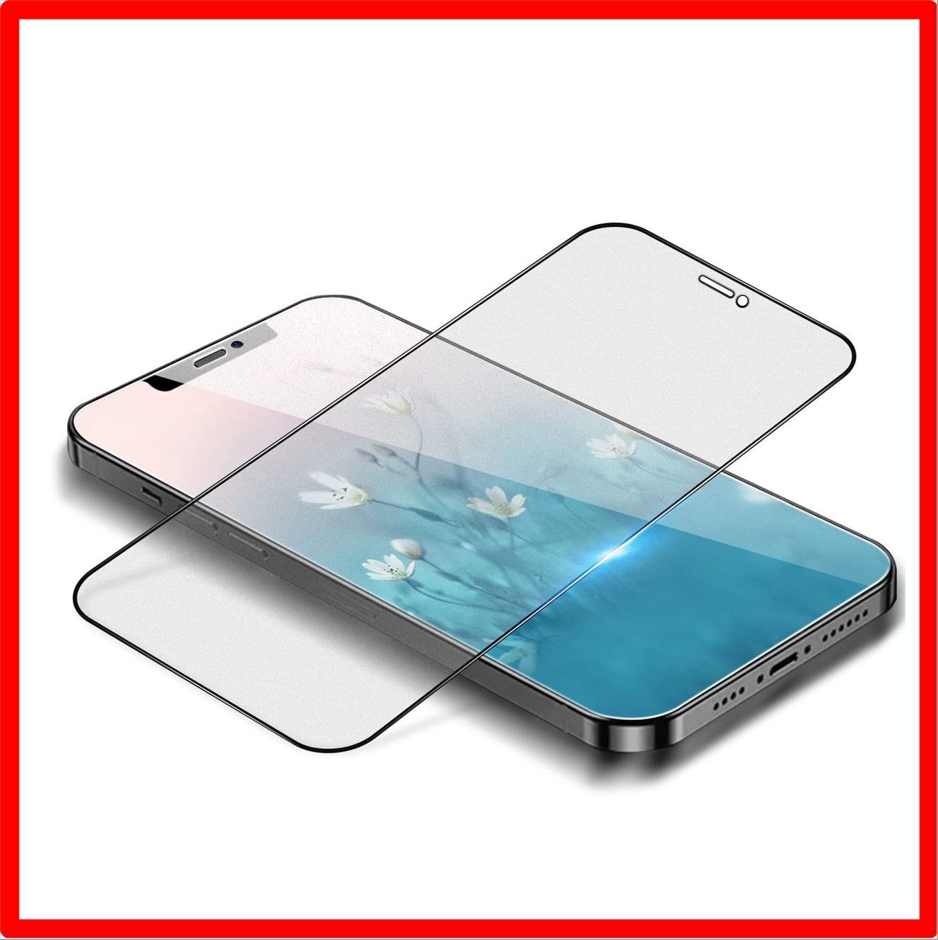  【匿名配送】 iphone12/12pro_1枚セット-アンチグレア（全面保護） 【アンチグレア】iphone12 ガラスフィルム さらさら iPhone12P その他