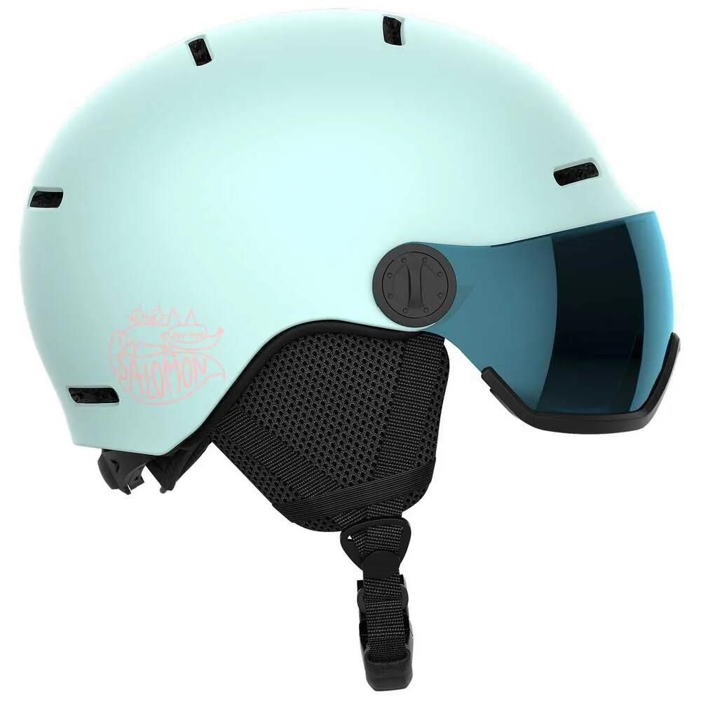 お取り寄せ ２～４週間で発送 サロモン オルカ ジュニア バイザー ヘルメット BleachedAqua SALOMON Orka junior visor helmet Snowboards t
