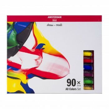 アムステルダム アクリリック 20ml 90色セット T1782-0490 454356