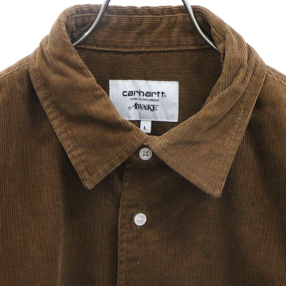 CARHARTT (カーハート) 23SS ×AWAKE NY SHIRT アウェイク コーデュロイ 長袖シャツ ブラウン IO31715-23S -  メルカリ