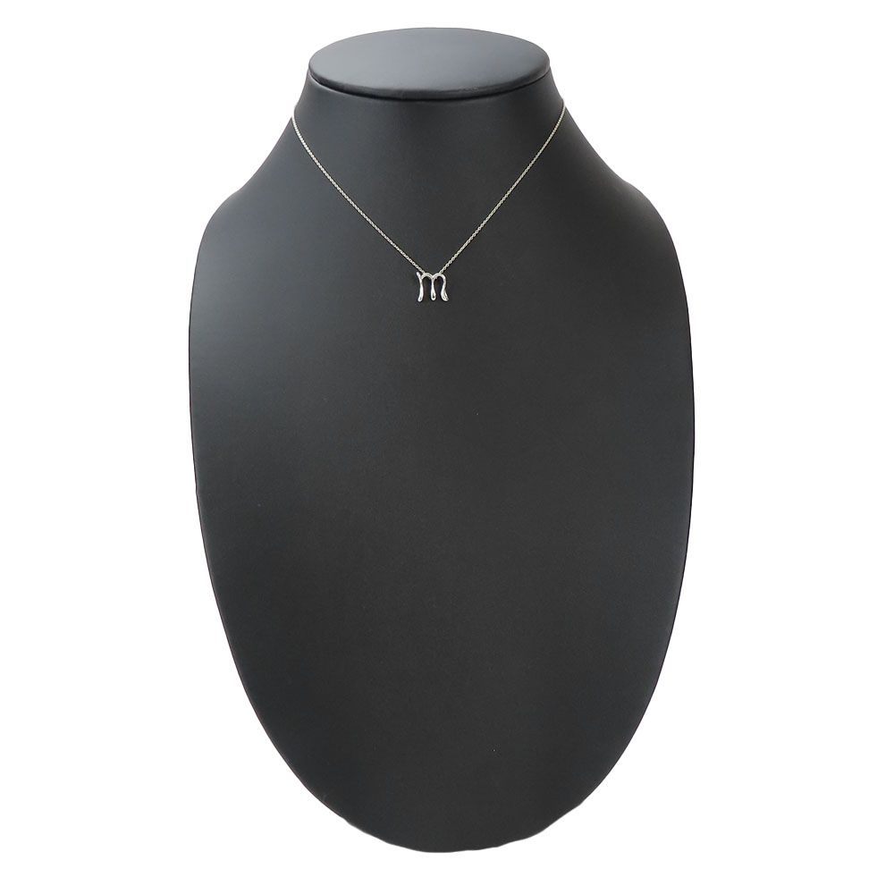 中古】 ティファニー ネックレス レターm シルバー925 約2.1g