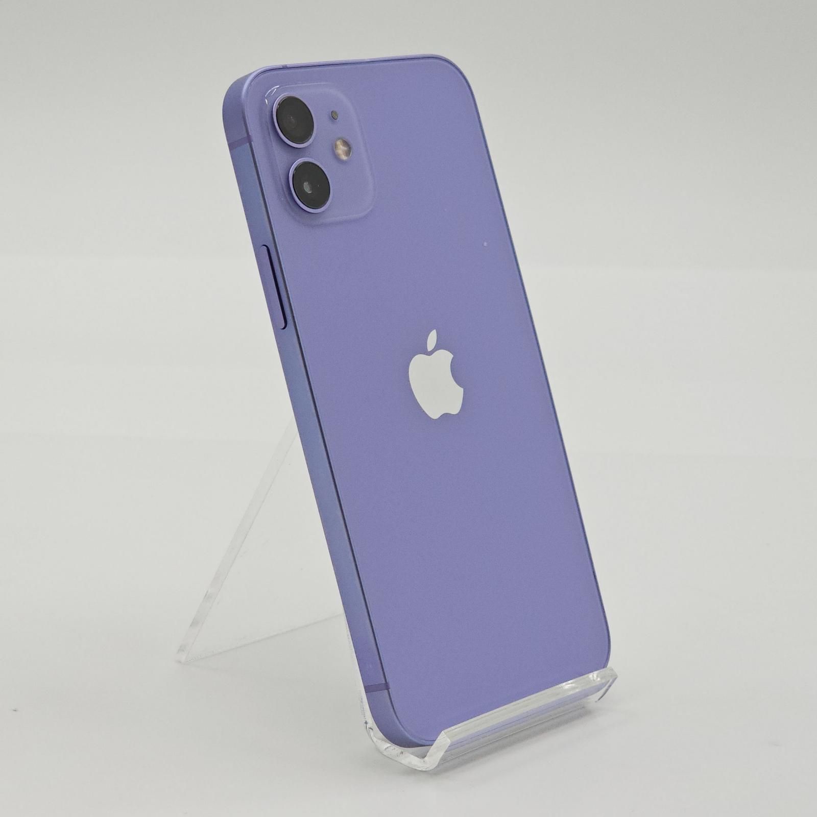 最速発送】Apple iPhone 12 128GB パープル SIMフリー 86%【難有
