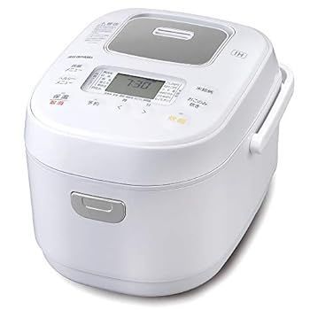 【】アイリスオーヤマ 炊飯器 3合 IH式 40銘柄炊き分け機能 極厚火釜 玄米 2020年モデル ホワイト RC-IK30-W