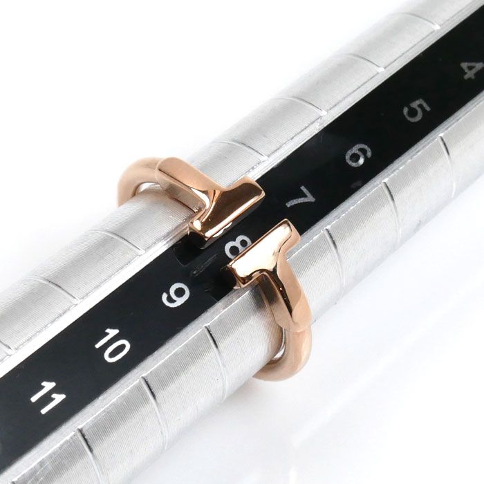 TIFFANY&Co. ティファニー K18PG ピンクゴールド Tワイヤー リング  