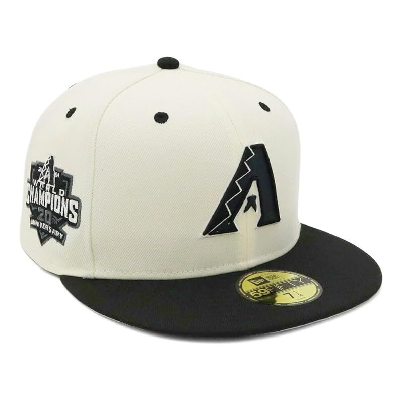 爆買い，人気 【特価商品】[ニューエラ] キャップ 59FIFTY ONSPOTZ別注 ARIクローム/ブラック 7 5/8 59Fifty 2-Tone Color Chrome Black Side Patch Mlb Arizona Diamondbacks キャップ