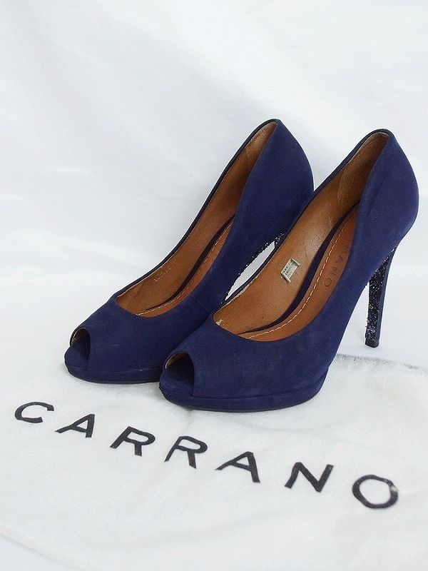 carrano カラーノ オープントゥ ピンヒール パンプス *スレ跡 37