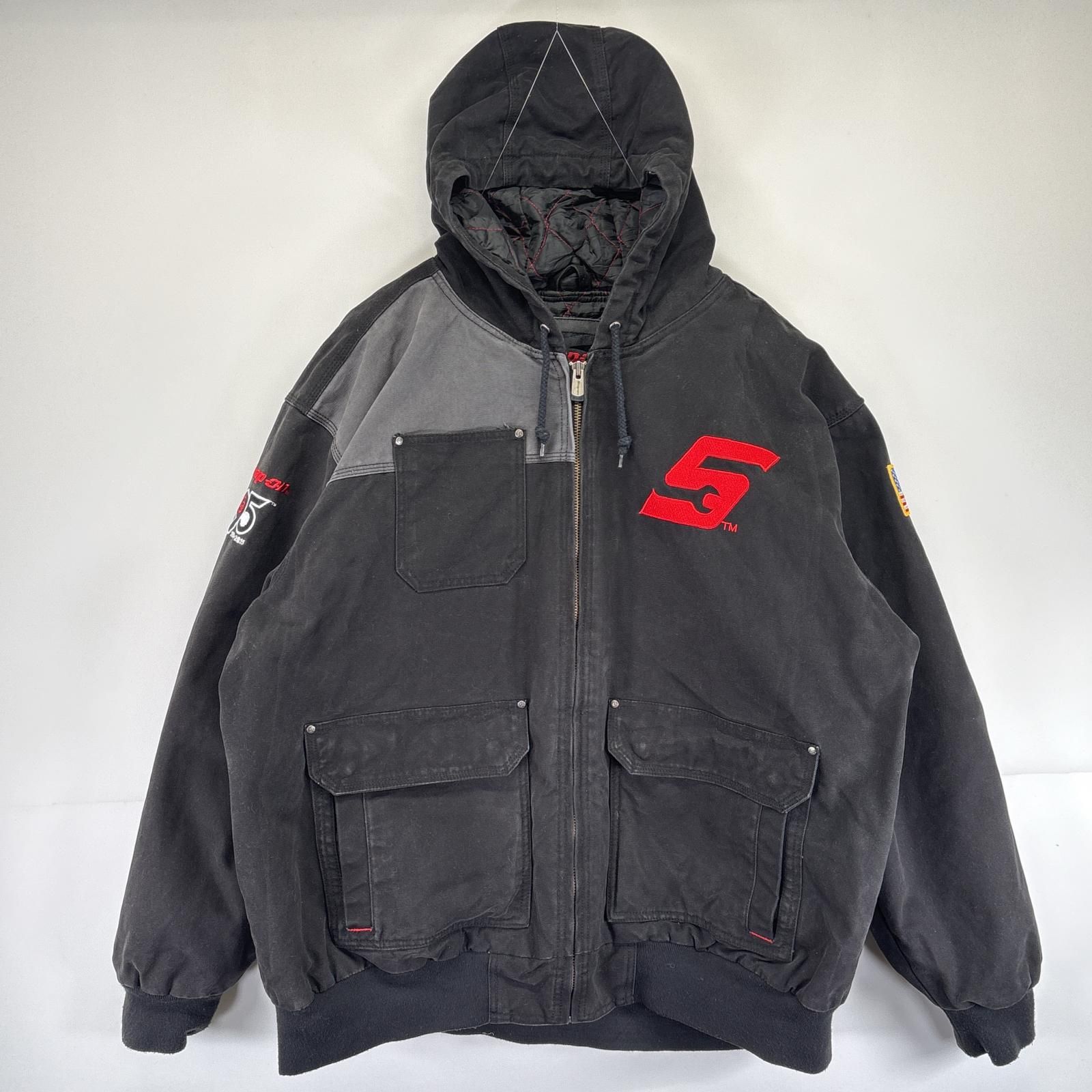 古着 スナップオン SnapOn ワークジャケット ダック パーカー バック 