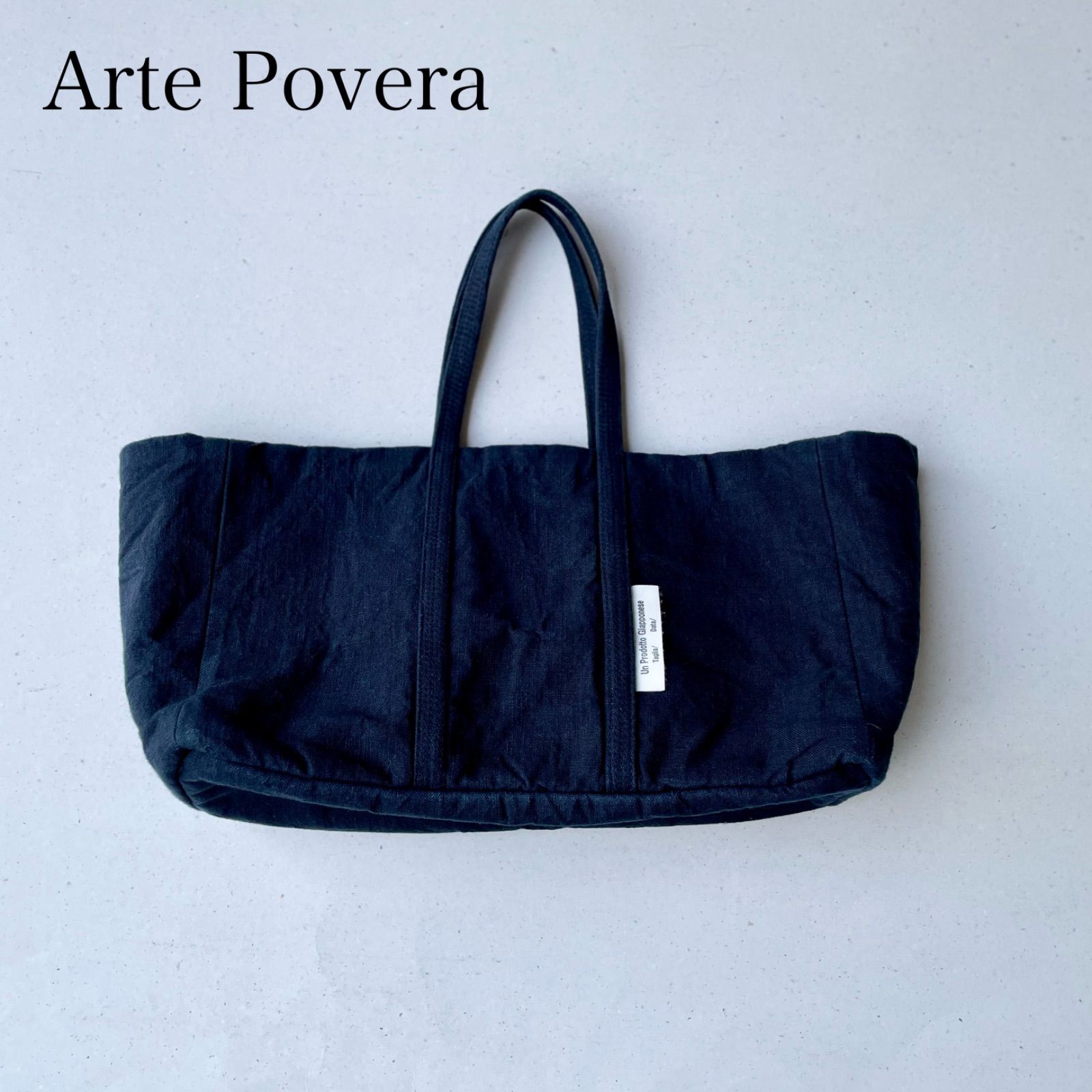 ARTE POVERA アルテポーヴェラ 麻シーツボックストートバッグ M 日本製 