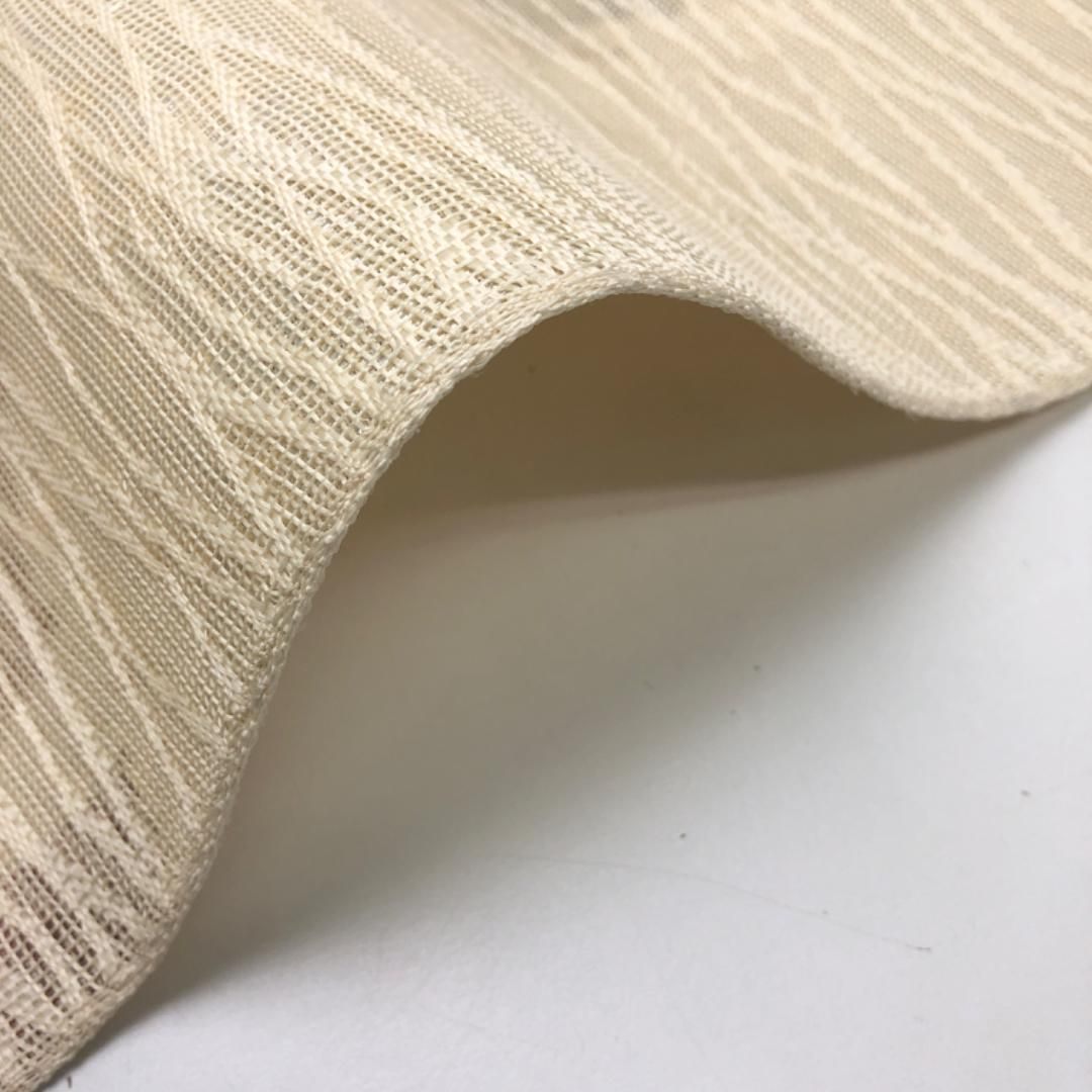 夏帯 袋帯 紗 抽象模様 生成色 O-5074 - メルカリ