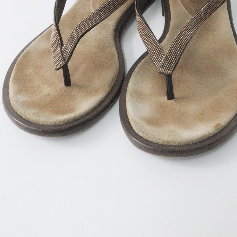 ブルネロクチネリ Brunello Cucinelli モニーレ カカト付き トング  