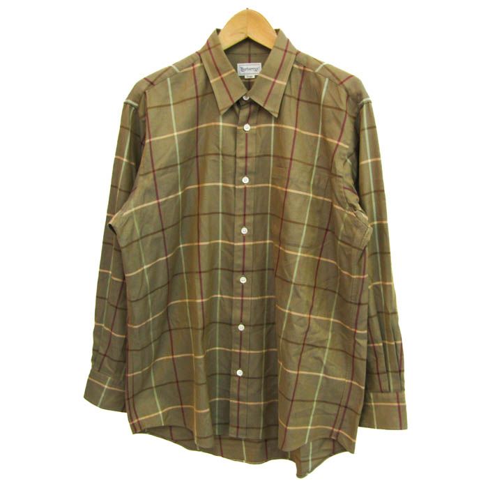 BURBERRY バーバリー ノバチェック 長袖 シャツ メンズL バーバリーズ