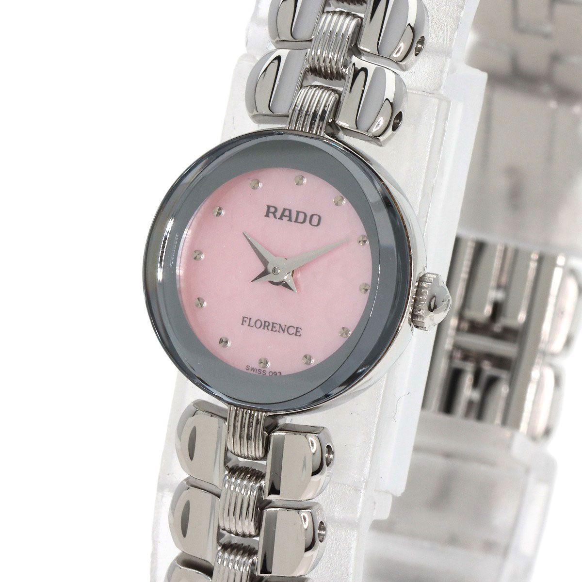 RADO　ラドー　FLORENCE　フローレンス 　シェル文字盤 RADO ラドー 080.3765.4 フローレンス ピンクシェル 腕時計 SS