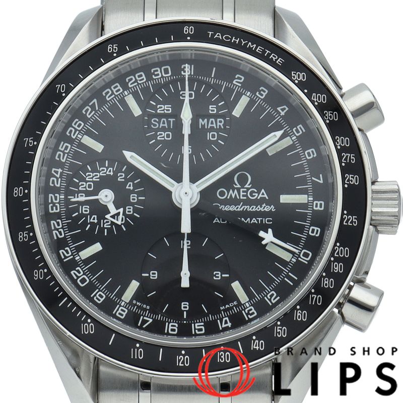 オメガ スピードマスター マーク40 コスモス クロノグラフ 39mm OH済 3520.50  SS メンズ時計 ブラック OH