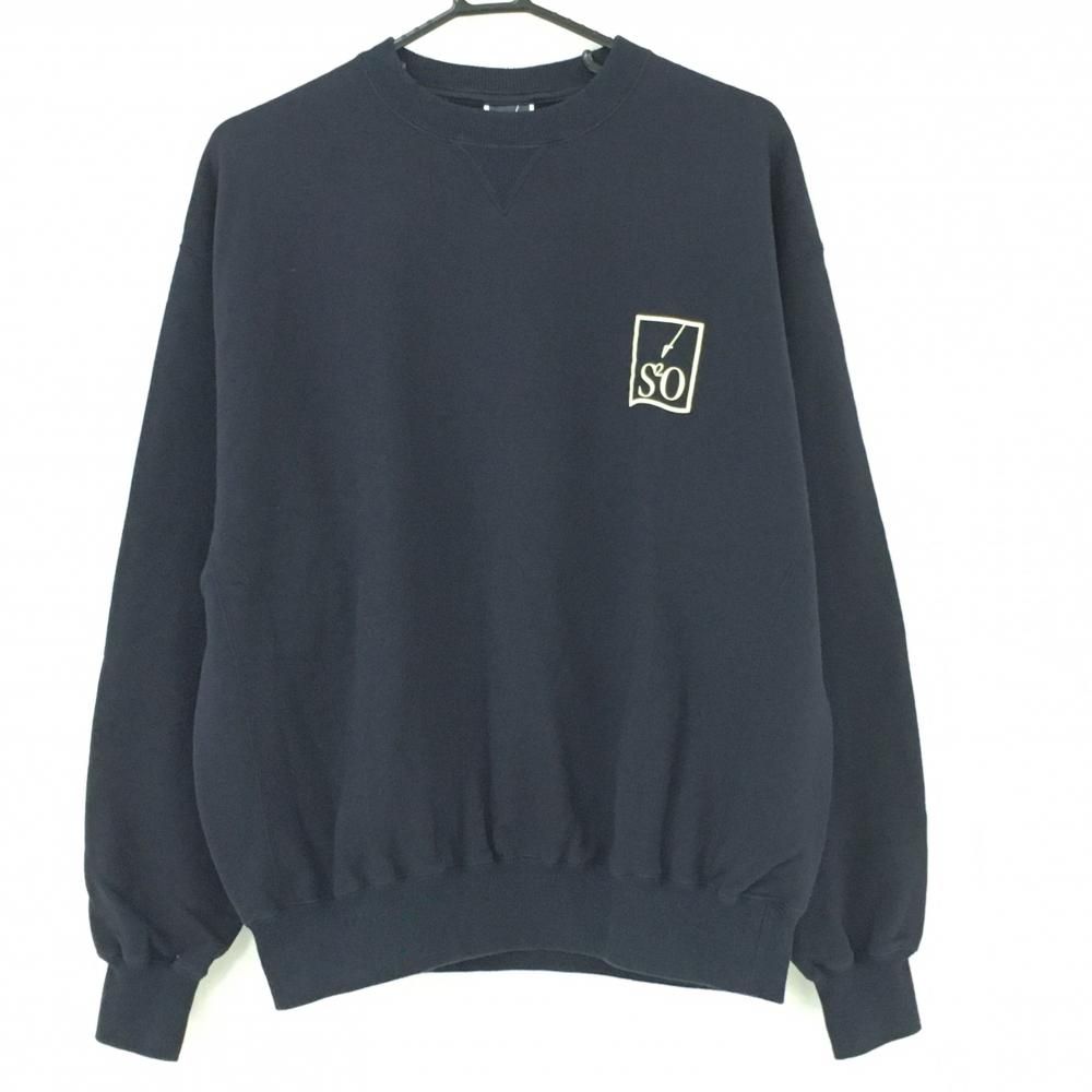 【新品】スドゥスドゥウエスト トレーナー ネイビー ロゴ白  メンズ S ゴルフウェア Sud-Sud-Ouest 