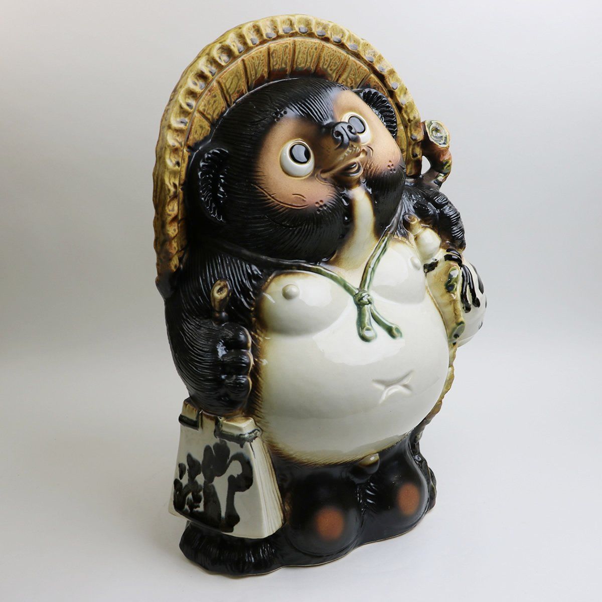 信楽焼　たぬきの置物　タヌキ　一本狸 楽天市場】信楽焼 たぬき ダンス 狸 6号 [ご希望で 名入れ 対応