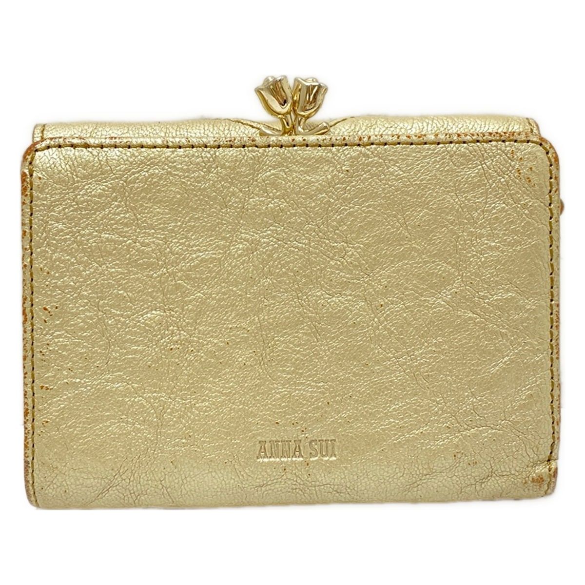 アナスイ 三つ折り財布 ANNA SUI(アナスイ) 3つ折り財布 - ベージュ