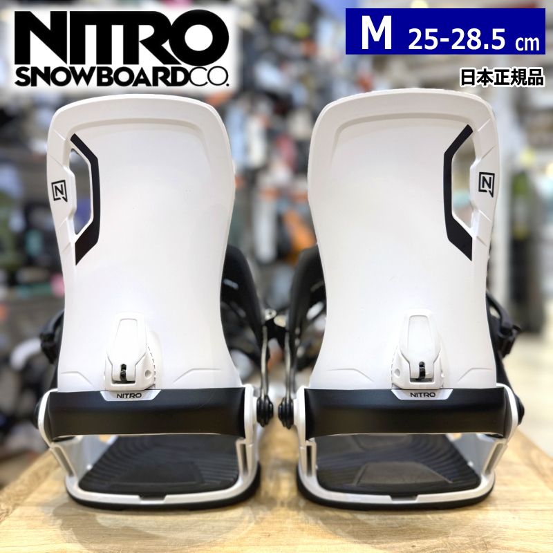 25-26 NITRO TALENT ｶﾗｰ White Mｻｲｽﾞ ナイトロ メンズ スノーボード バインディング 日本