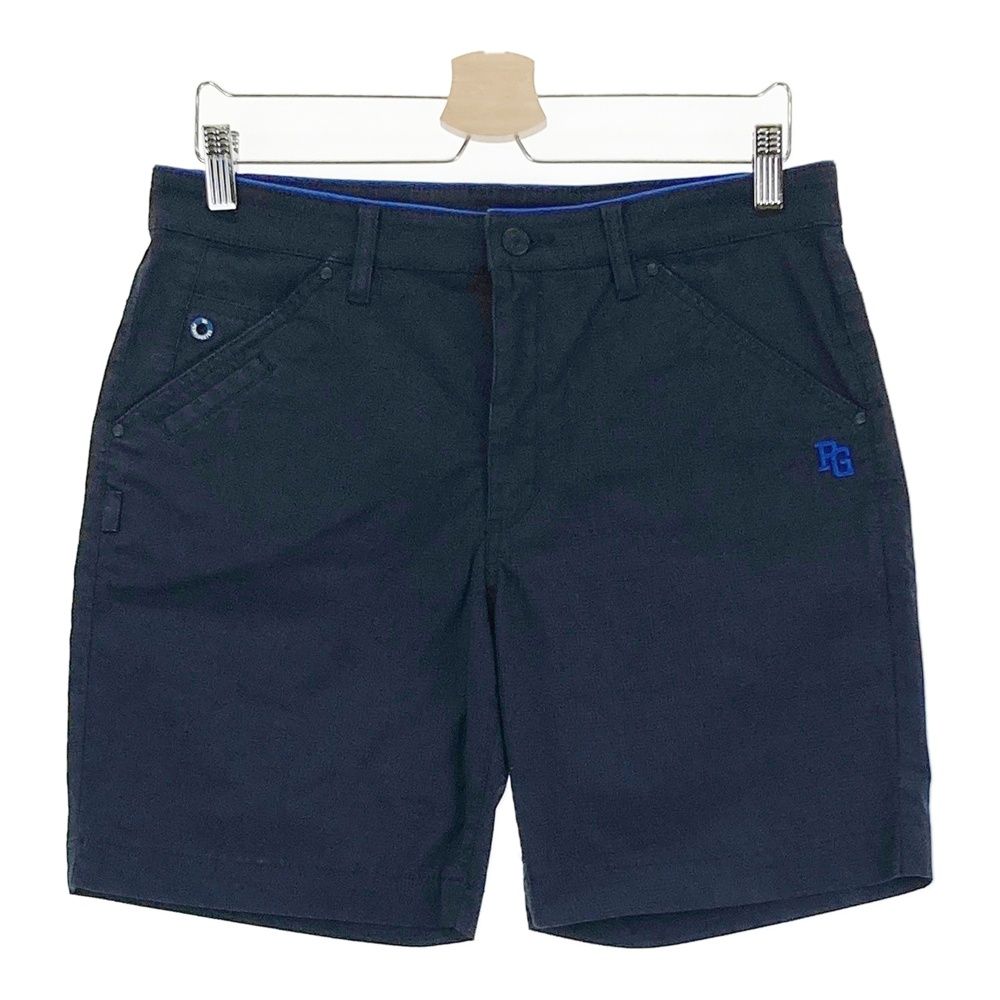 パーリーゲイツPeドビーストレッチエレキ柄 ハーフパンツ濃紺サイズ5 パーリーゲイツPeドビーストレッチエレキ柄 ハーフパンツ濃紺サイズ5