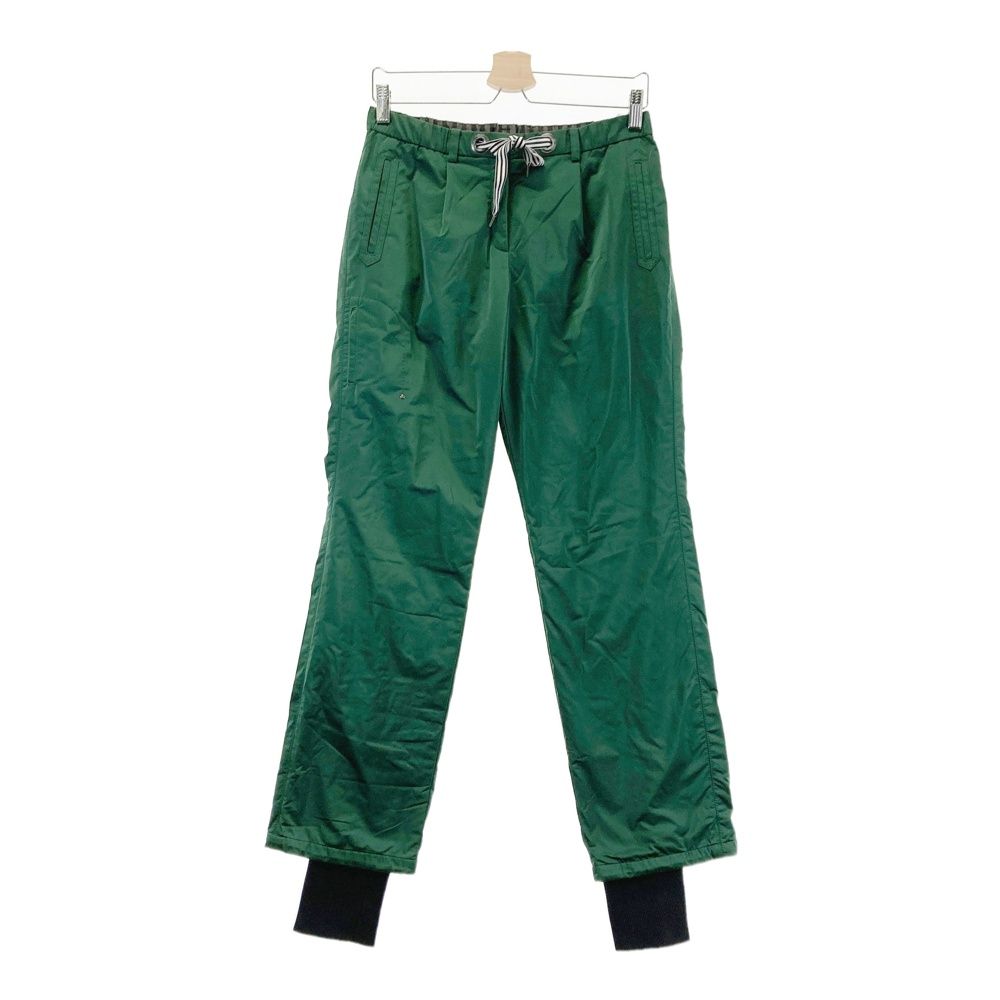 サイズ：40 LANVIN SPORT ランバン スポール 蓄熱パンツ グリーン系 