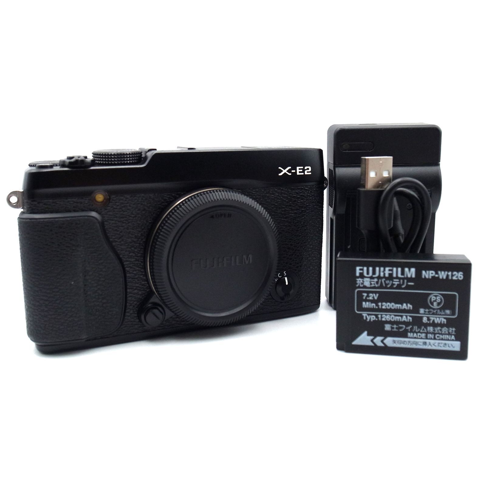 超美品☆FUJIFILM フジフィルム X-E2 ボディ ブラック ミラーレス一眼 