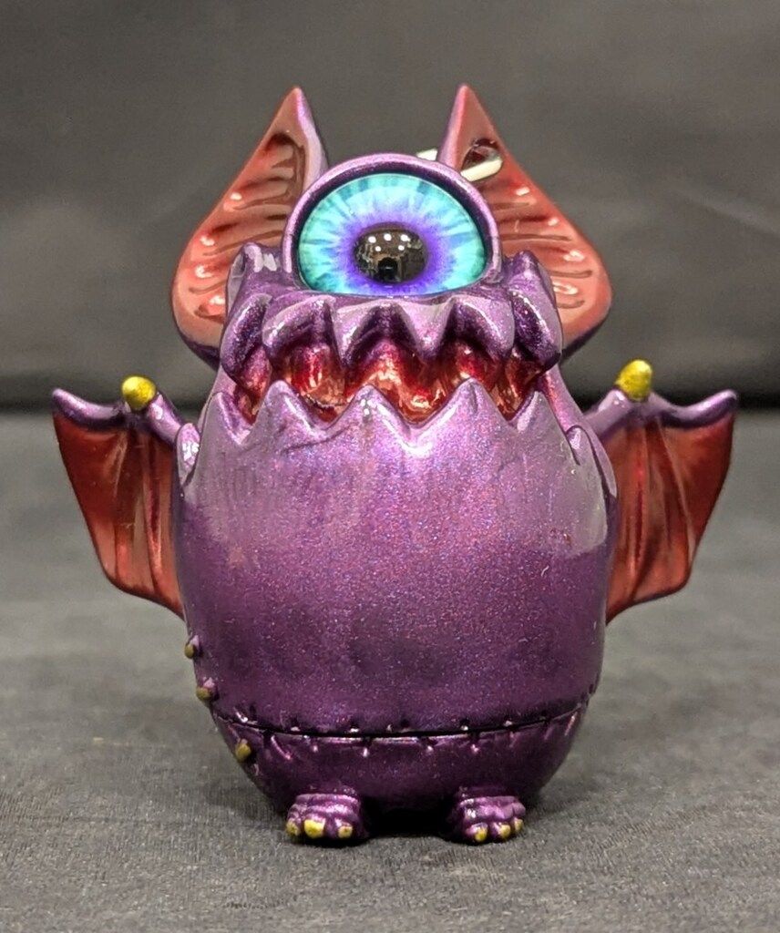 UNDEAD TOYS KAGEMARU DESIGNS チャイビー 紫ラメ/ワインレッド/水色目