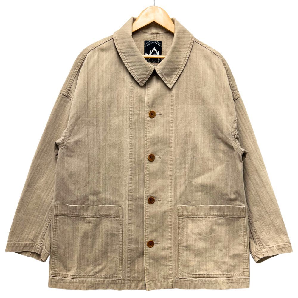 VISVIM ビズビム 品番 0221905013007 ICT WHITEOAK COVERALL MUD 加工 カバーオール ジャケット ベージュ サイズ1 正規品 | 52446