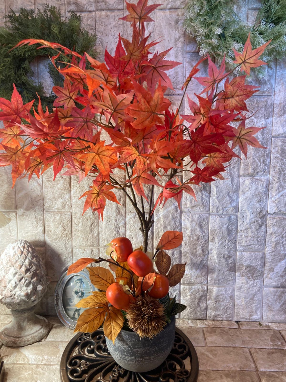 光触媒 人工観葉植物 ウォールグリーン フェイクグリーン 藤の花ツリー