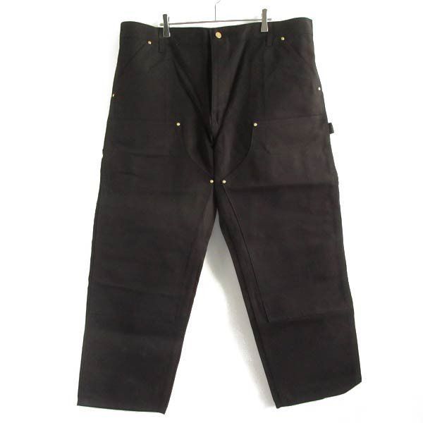 新品 00s USA製 carhartt B01 BLK ダック ダブルニー ペインターパンツ