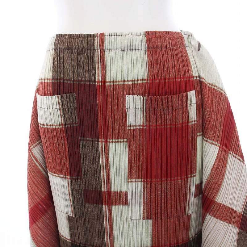 イッセイミヤケ PLEATS PLEASE プリーツプリーズ チェック柄 プリーツ