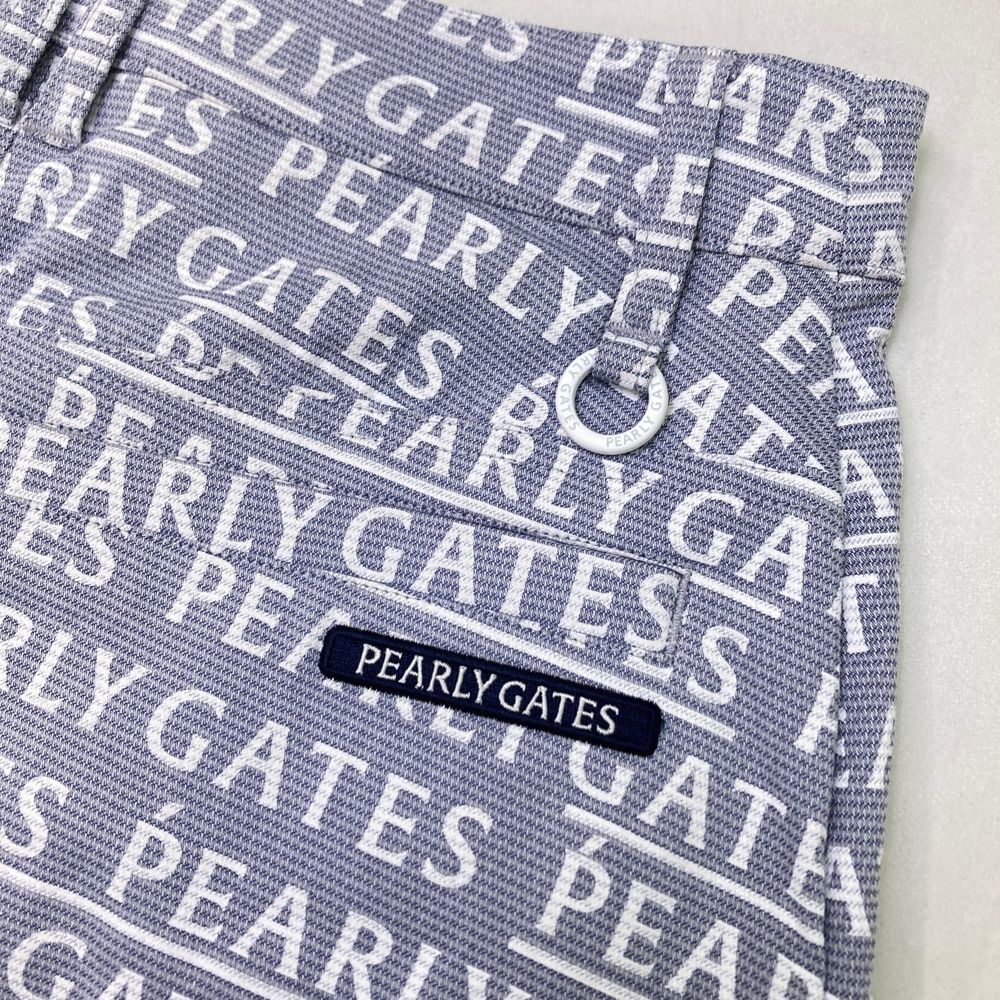 サイズ：00 PEARLY GATES パーリーゲイツ  ストレッチスカート ロゴ総柄 グレー系 [240101500407] ゴルフウェア レディース ストスト サイズ：00 PEARLY GATES パーリーゲイツ ストレッチスカート ロゴ総柄