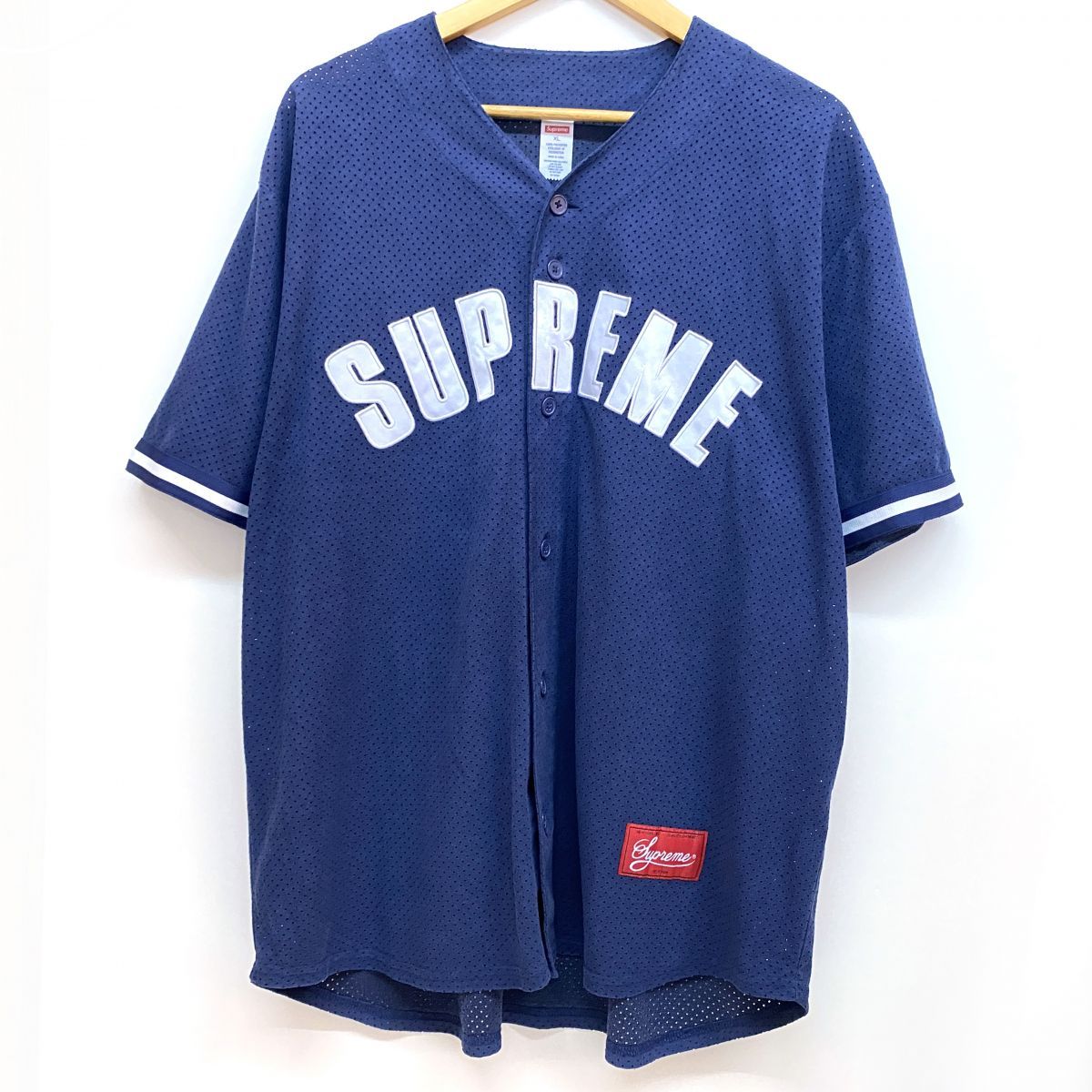 Supreme メッシュシャツ XL ネイビー Supreme メッシュシャツ XL ネイビー