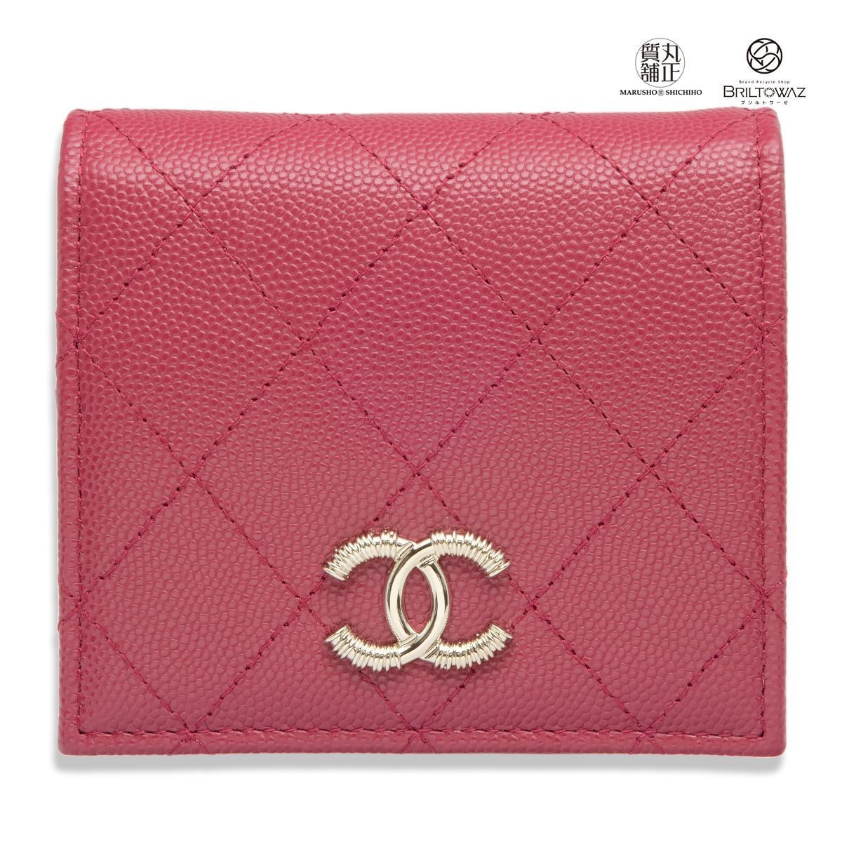 CHANEL シャネル 2つ折り 財布 ウォレット ミニ財布 ピンク 新品 tic