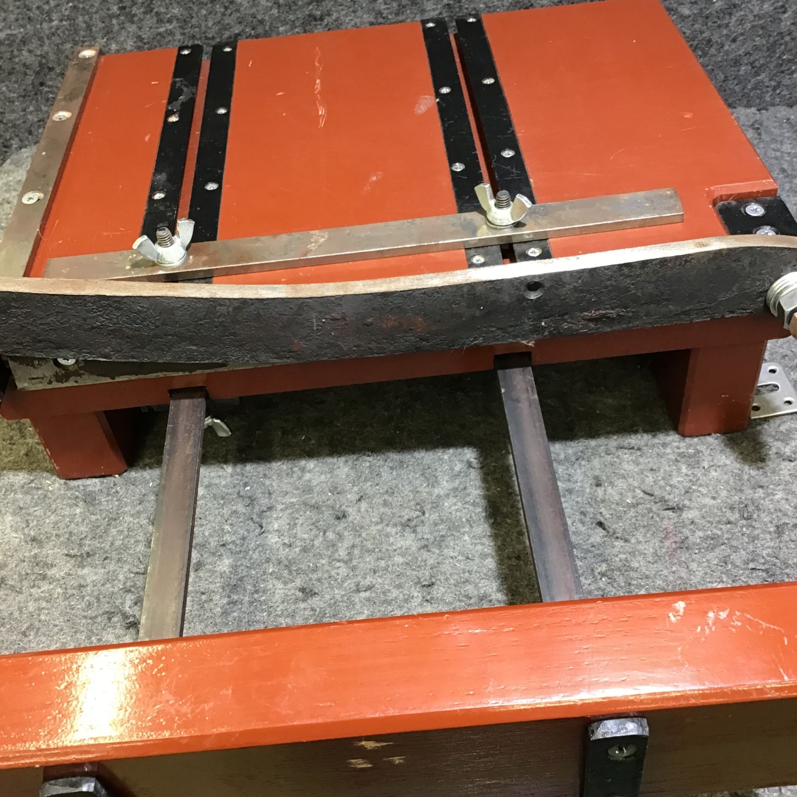 中古】盛光 台付押切 切断機 シャーリング OSDT-0380 切断長 380mm 